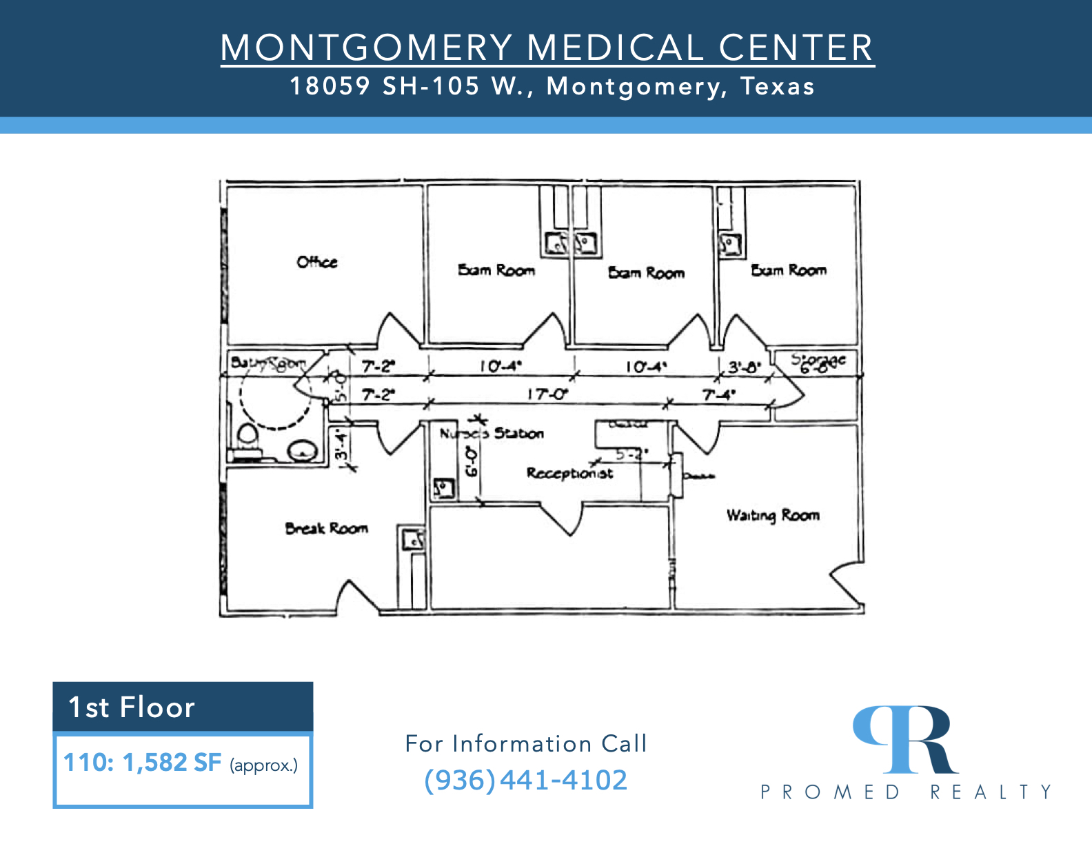 18059 Highway 105 W, Montgomery, TX à louer Plan d’étage– Image 1 sur 1