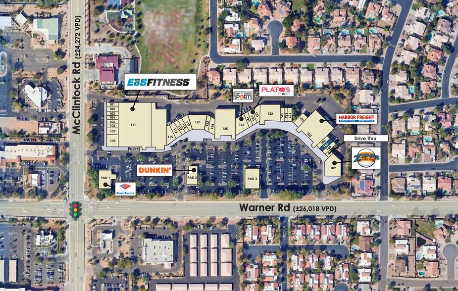 S McClintock Dr, Tempe, AZ à louer - Plan de site – Image 3 sur 4
