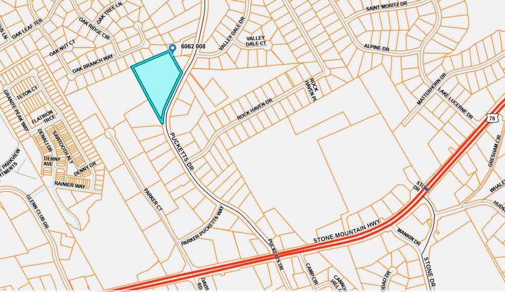 1909 Pucketts Dr Sw, Lilburn, GA à vendre - Plan cadastral – Image 3 sur 6