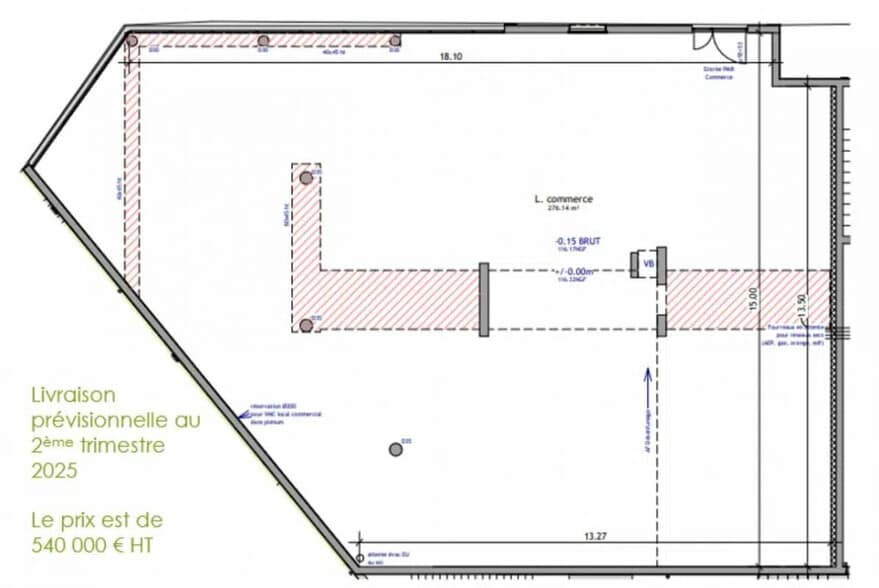 Local commercial dans Orléans à vendre - Plan d’étage – Image 2 sur 2