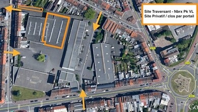 Tourcoing - Vue aérienne vue de carte