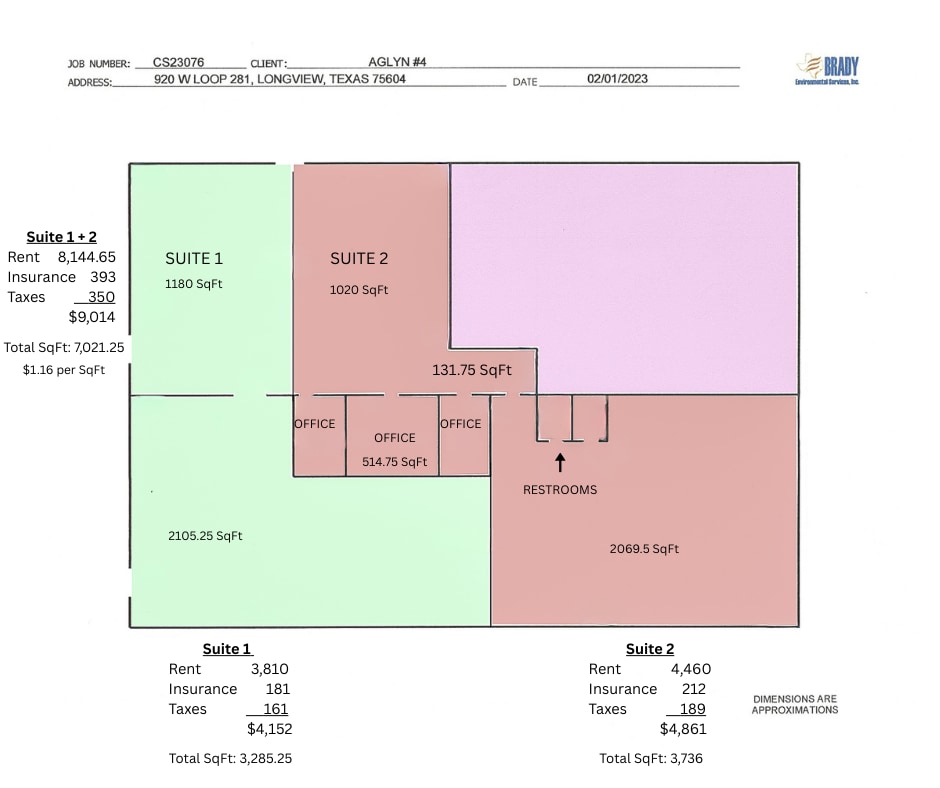 920 W Loop 281, Longview, TX à louer Plan d’étage– Image 1 sur 1