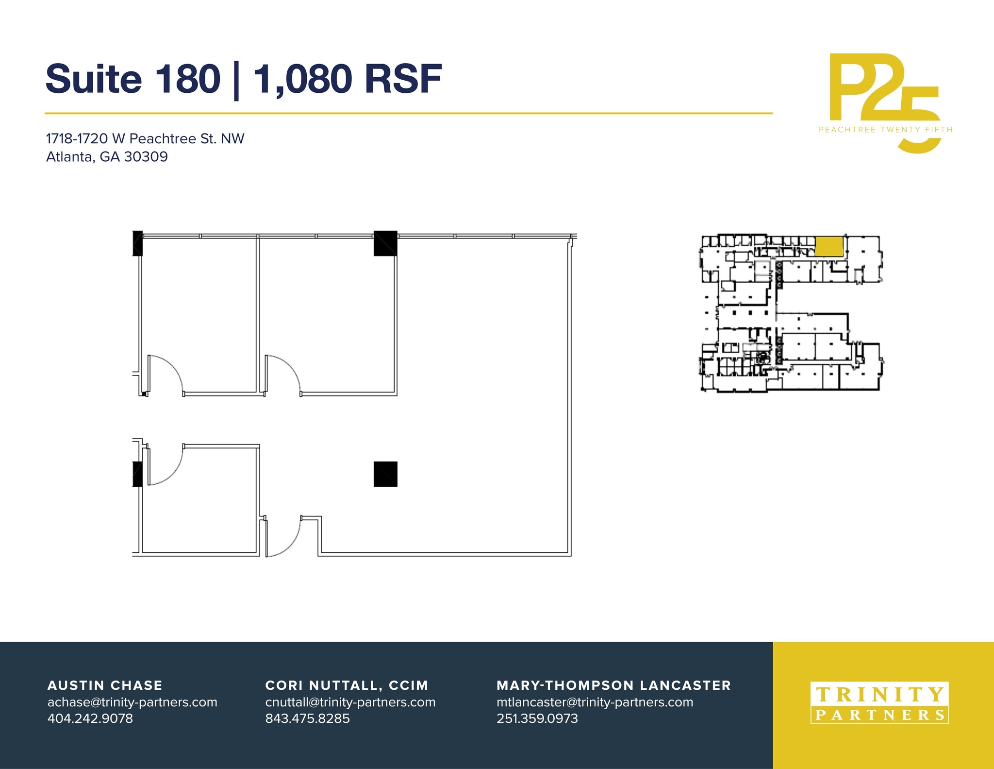1718-1720 NW Peachtree St, Atlanta, GA à louer Plan de site– Image 1 sur 1