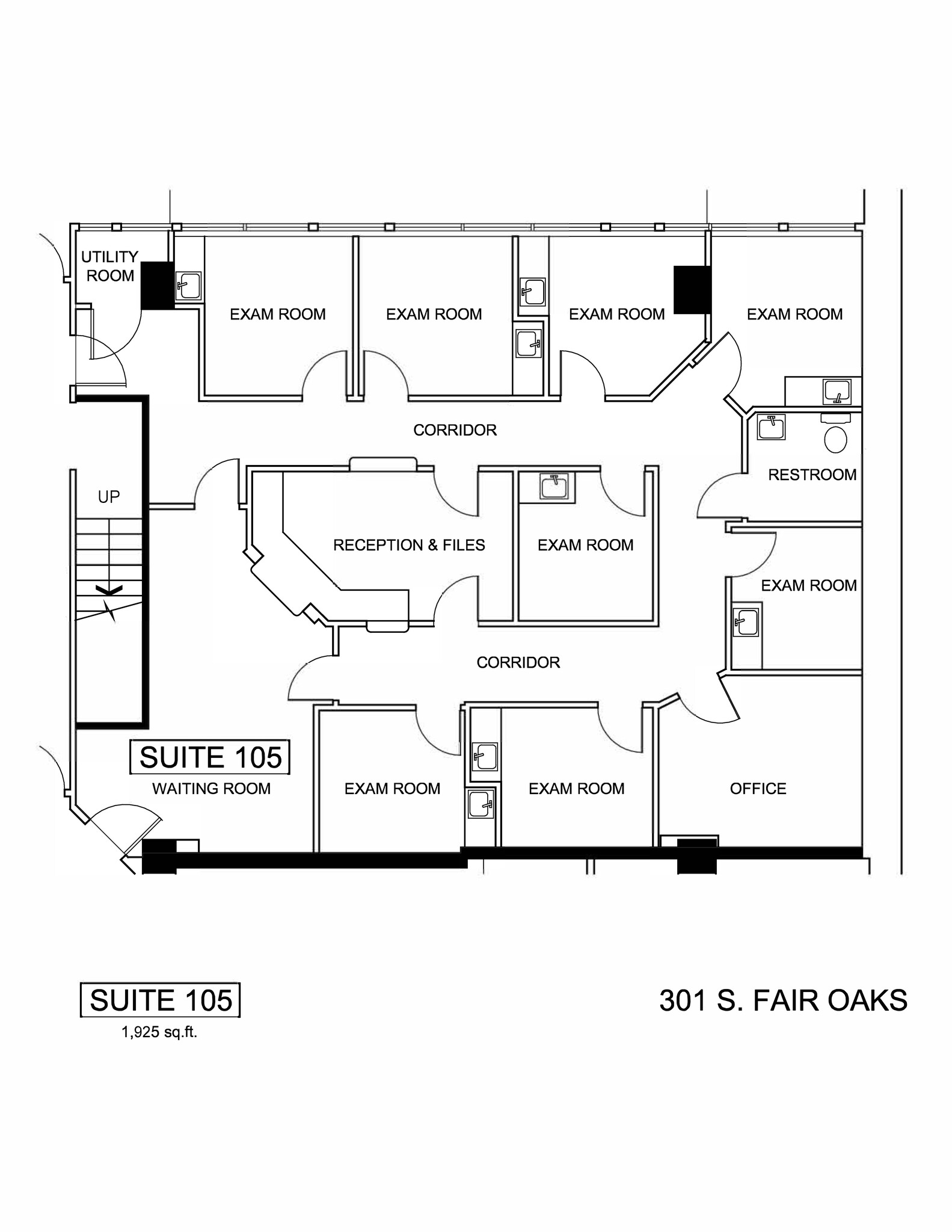 301 S Fair Oaks Ave, Pasadena, CA à louer Plan de site– Image 1 sur 1