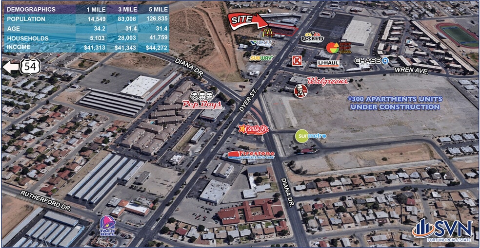 9477 Dyer St, El Paso, TX à louer - Photo de l’immeuble – Image 3 sur 7