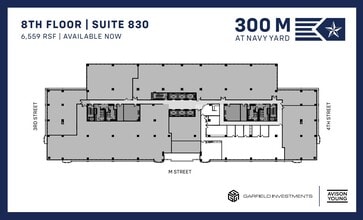 300 M St SE, Washington, DC à louer Plan d’étage– Image 1 sur 1