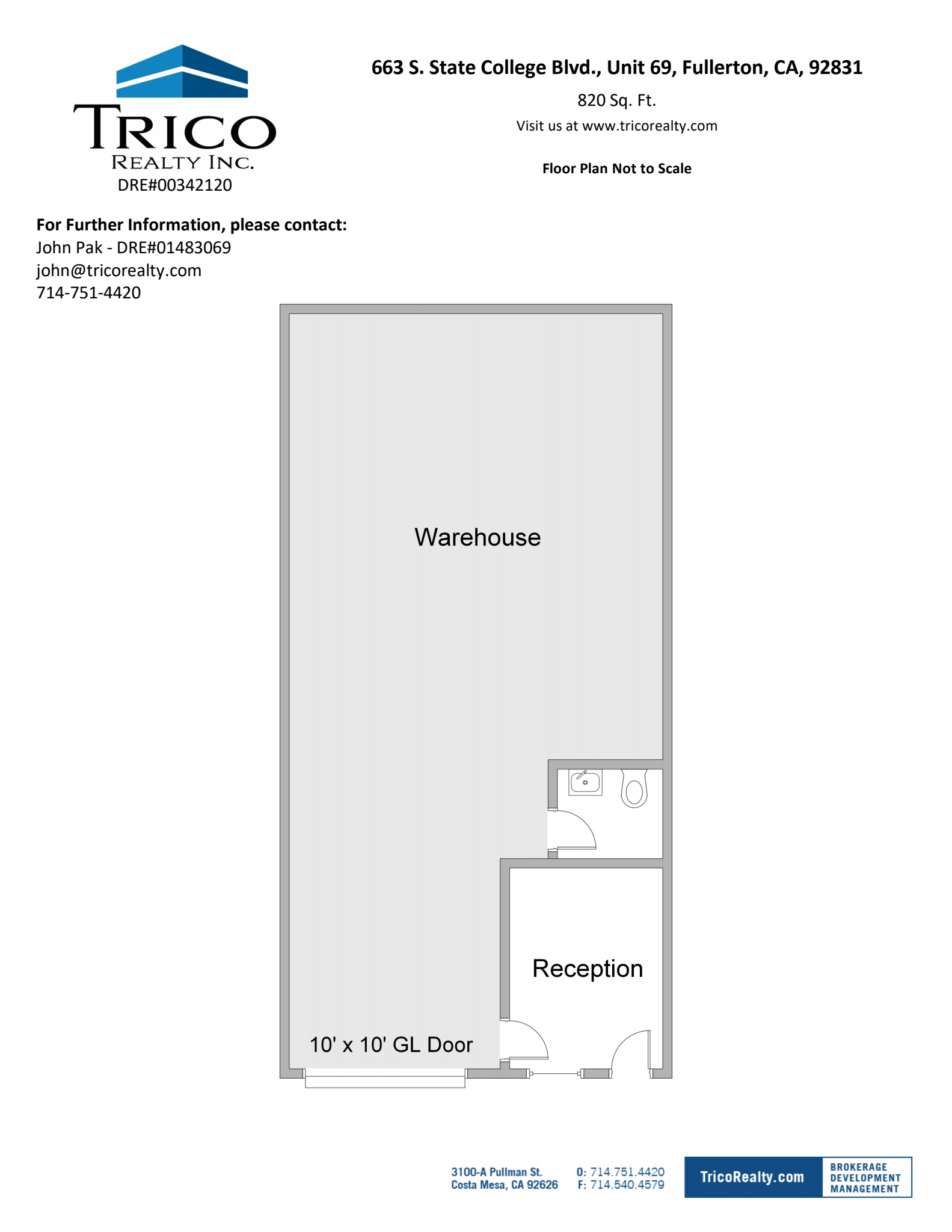 667-759 S State College Blvd, Fullerton, CA à louer Plan d’étage– Image 1 sur 1