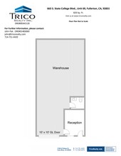 667-759 S State College Blvd, Fullerton, CA à louer Plan d’étage– Image 1 sur 1