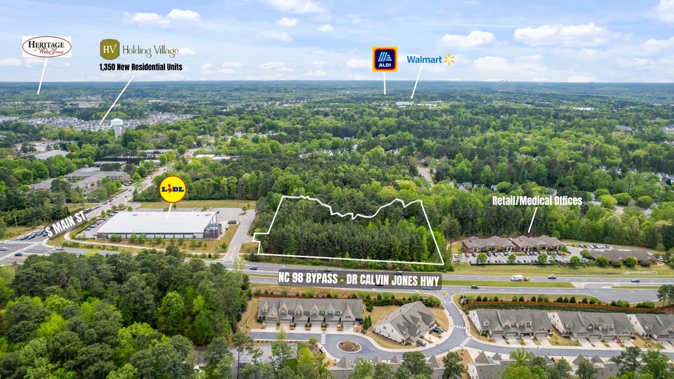 Dr Calvin Jones Hwy, Wake Forest, Wake Forest, NC à vendre - Aérien – Image 3 sur 7