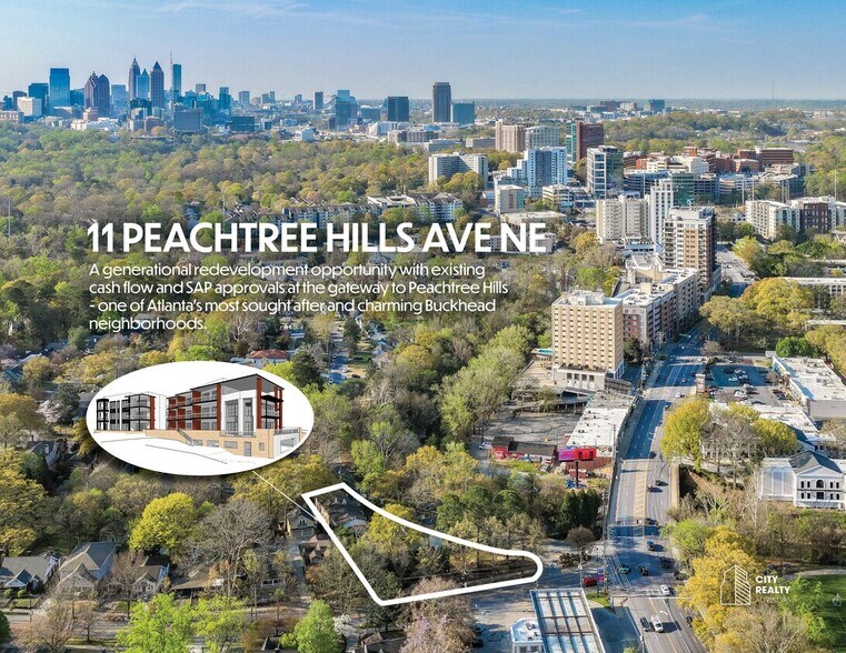 11 Peachtree Hills Ave NE, Atlanta, GA à vendre - Aérien – Image 1 sur 6