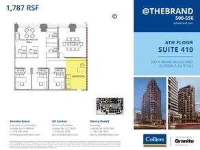 500-550 N Brand Blvd, Glendale, CA à louer Plan d’étage– Image 1 sur 1