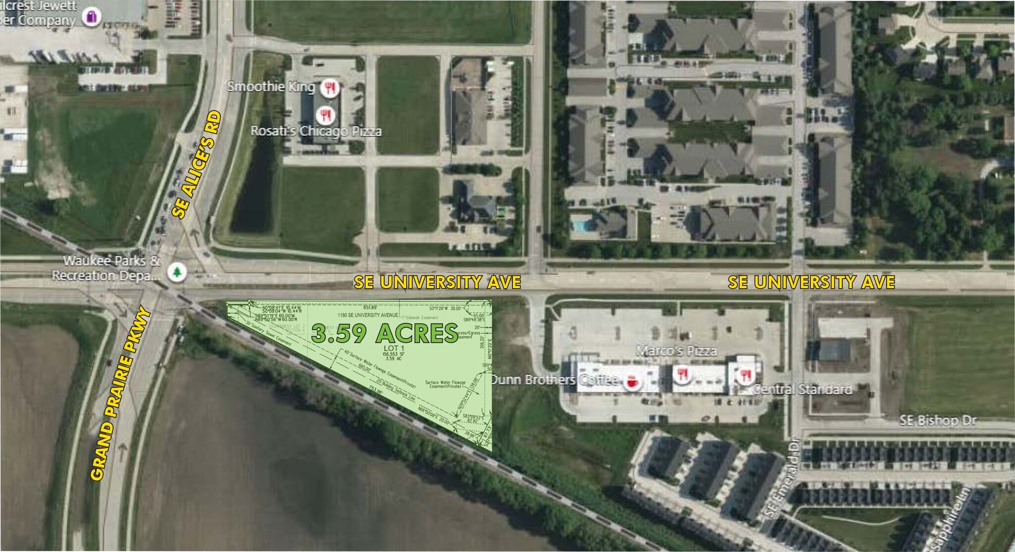 1180 SE University Ave, Waukee, IA à vendre Aérien– Image 1 sur 4