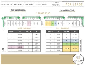 3853 E Craig Rd, North Las Vegas, NV à louer Plan de site– Image 2 sur 5