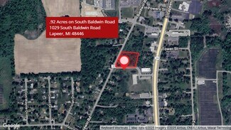 Plus de détails pour 1029 Baldwin Rd, Lapeer, MI - Terrain à vendre