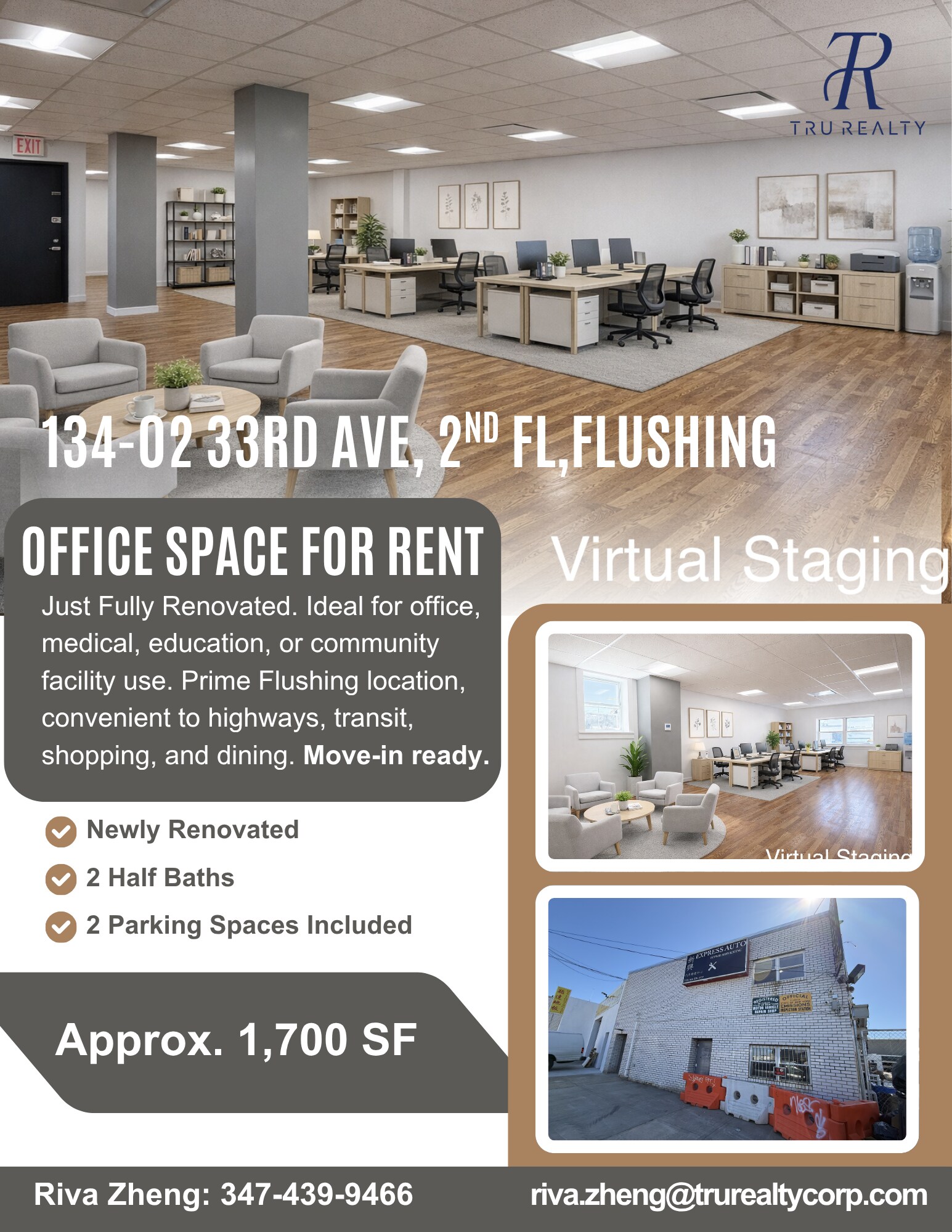 13402 33rd Ave, Flushing, NY à louer Photo principale– Image 1 sur 2