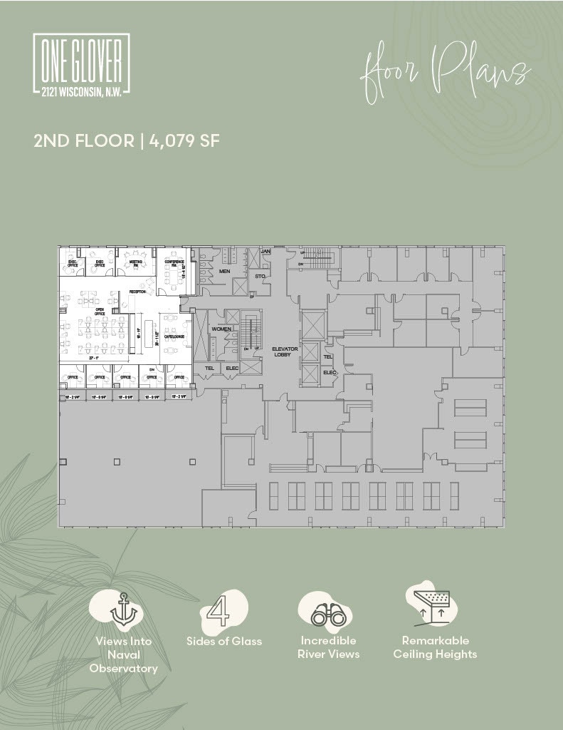 2121 Wisconsin Ave NW, Washington, DC à louer Plan d’étage– Image 1 sur 1