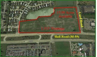 Plus de détails pour NW Corner Hall Road & Card Road, Macomb Township, MI - Terrain à vendre
