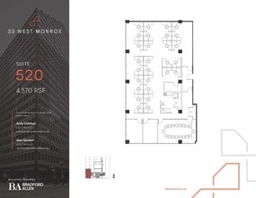 33 W Monroe St, Chicago, IL à louer Plan d’étage– Image 1 sur 3