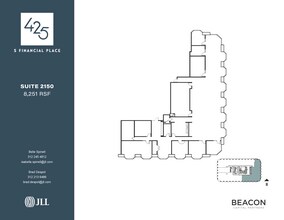 425 S Financial Pl, Chicago, IL à louer Plan d’étage– Image 1 sur 5