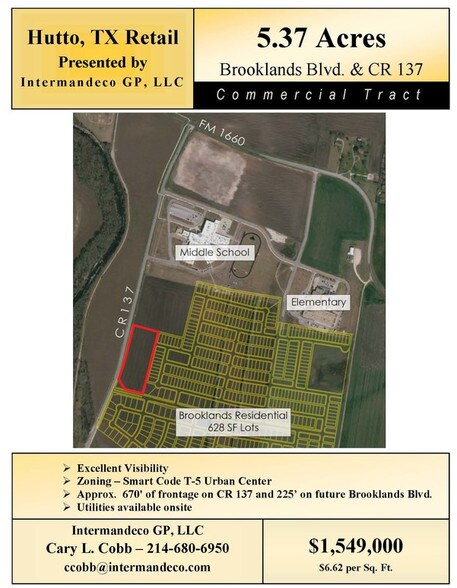 CR137 & Future Brooklands Blvd, Hutto, TX à vendre - Autre – Image 3 sur 11