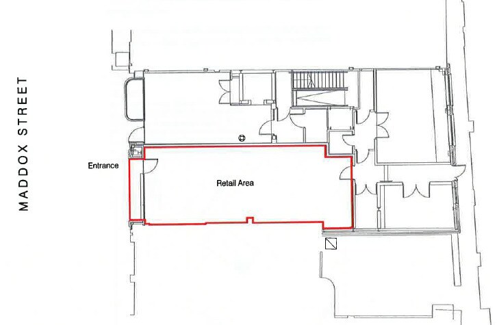 33 Maddox St, Londres à louer - Plan d’étage – Image 2 sur 2