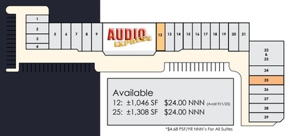 S Gilbert Rd, Mesa, AZ à louer Plan d’étage– Image 1 sur 1