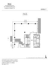 711 N Carancahua St, Corpus Christi, TX à louer Plan de site– Image 1 sur 1