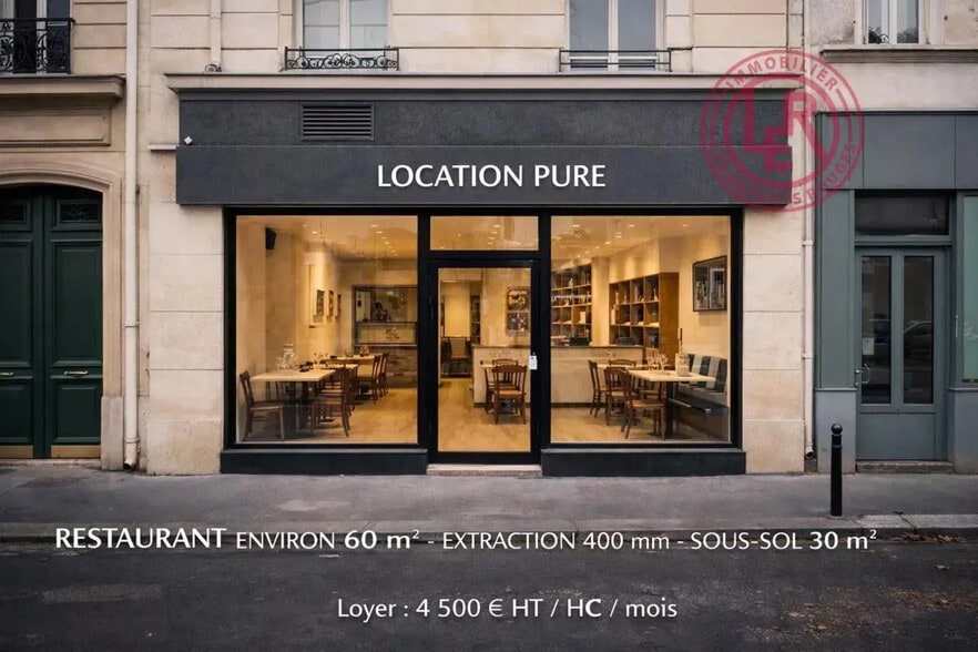 Local commercial dans Paris à louer - Photo de l’immeuble – Image 1 sur 2