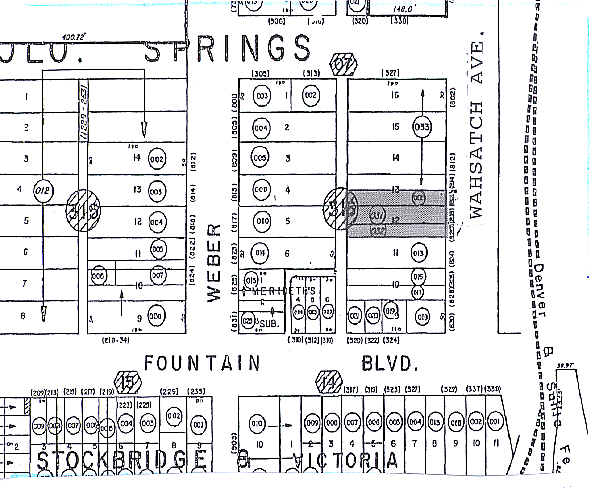 802 S Wahsatch Ave, Colorado Springs, CO à vendre - Plan cadastral – Image 3 sur 4