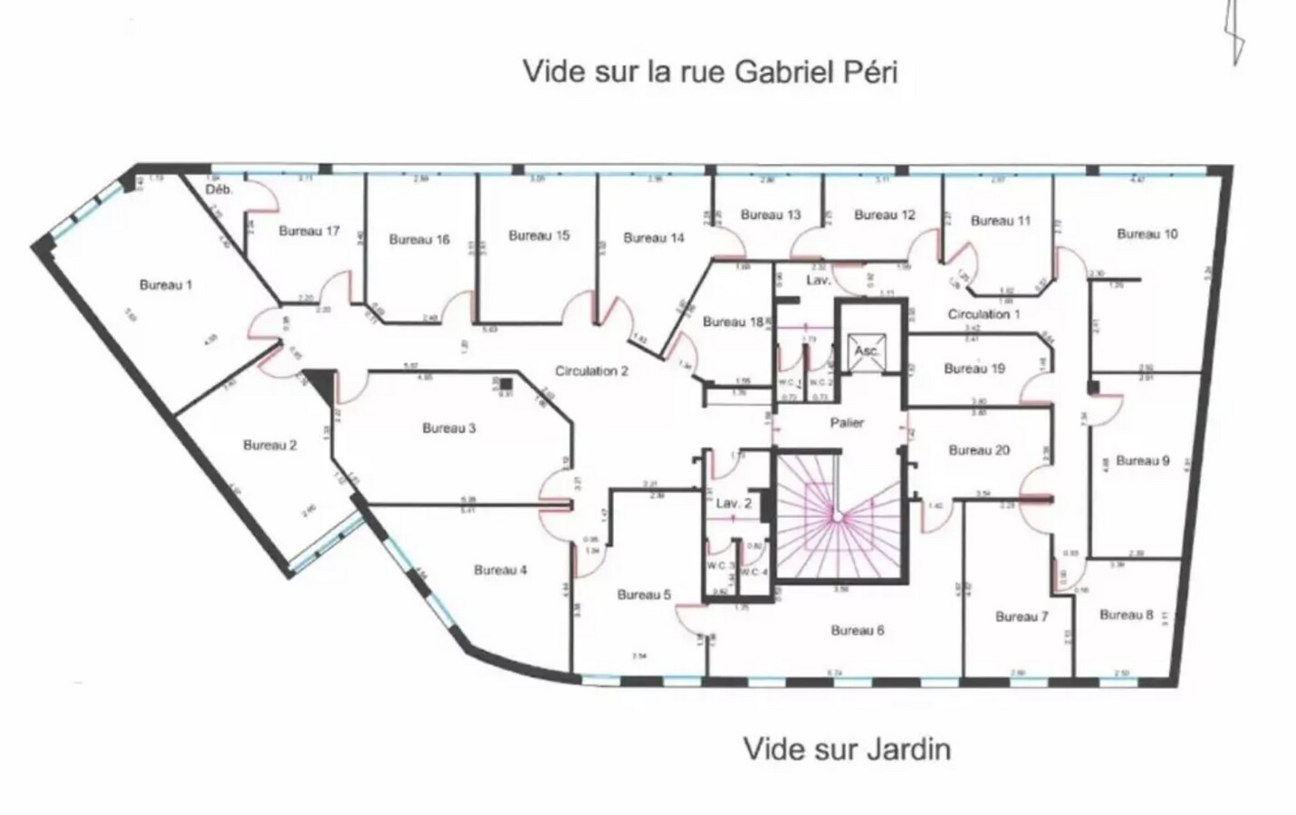 Colombes, HDS 92700 - Lot 339 -  - Plan d’étage - Image 1 of 3