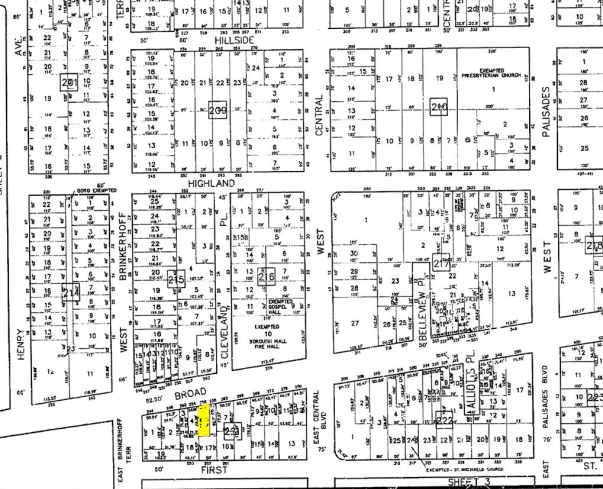 256 Broad Ave, Palisades Park, NJ à vendre - Plan cadastral – Image 2 sur 3