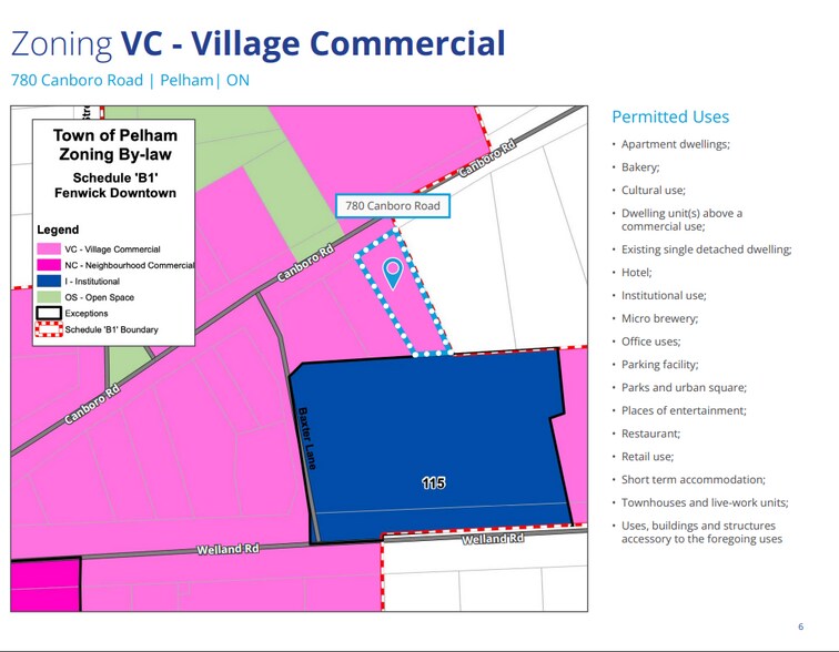 780 Canboro Rd, Pelham, ON à louer - Plan cadastral – Image 2 sur 2
