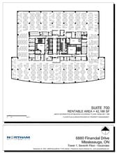 6880 Financial Dr, Mississauga, ON à louer Plan d’étage– Image 1 sur 1