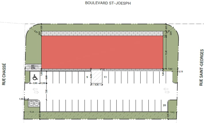 1495 Blvd Bd Saint-Joseph, Drummondville, QC à louer Plan de site– Image 1 sur 1