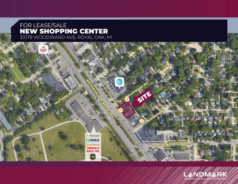 30178 Woodward Ave, Royal Oak, MI à louer - Photo de l’immeuble – Image 1 sur 11