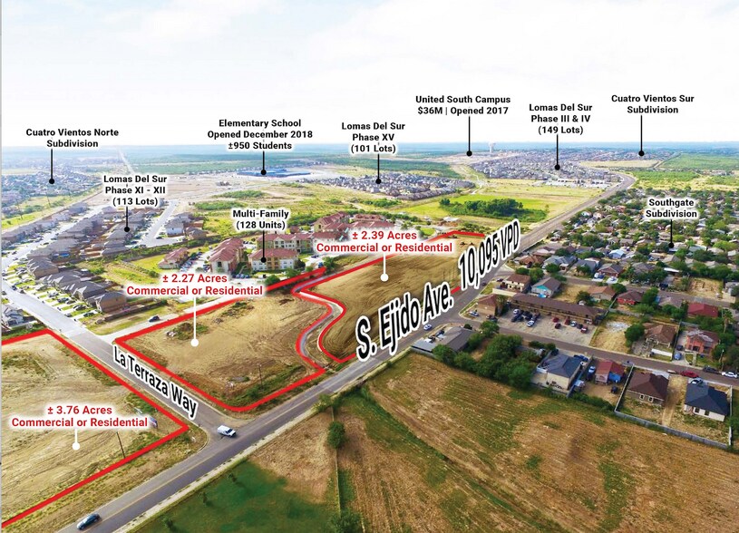XX S Ejido Ave, Laredo, TX à vendre - Aérien – Image 2 sur 3