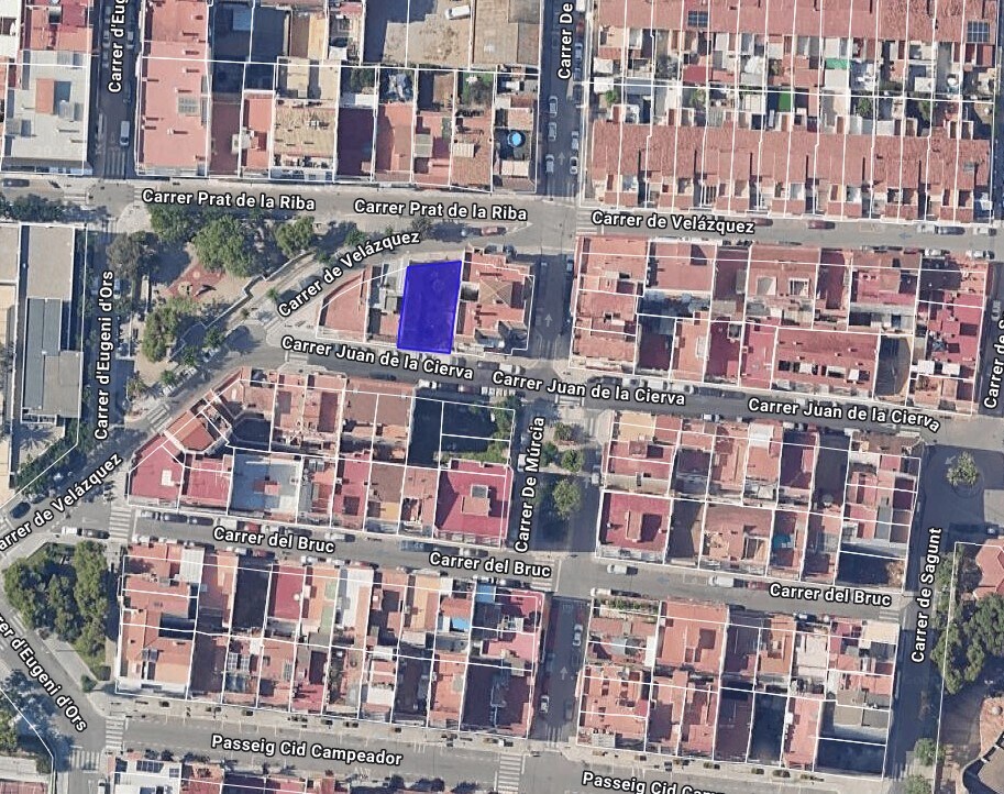 Carrer Juan de la Cierva, 26, Sant Pere de Ribes, Barcelona à vendre Plan cadastral– Image 1 sur 2