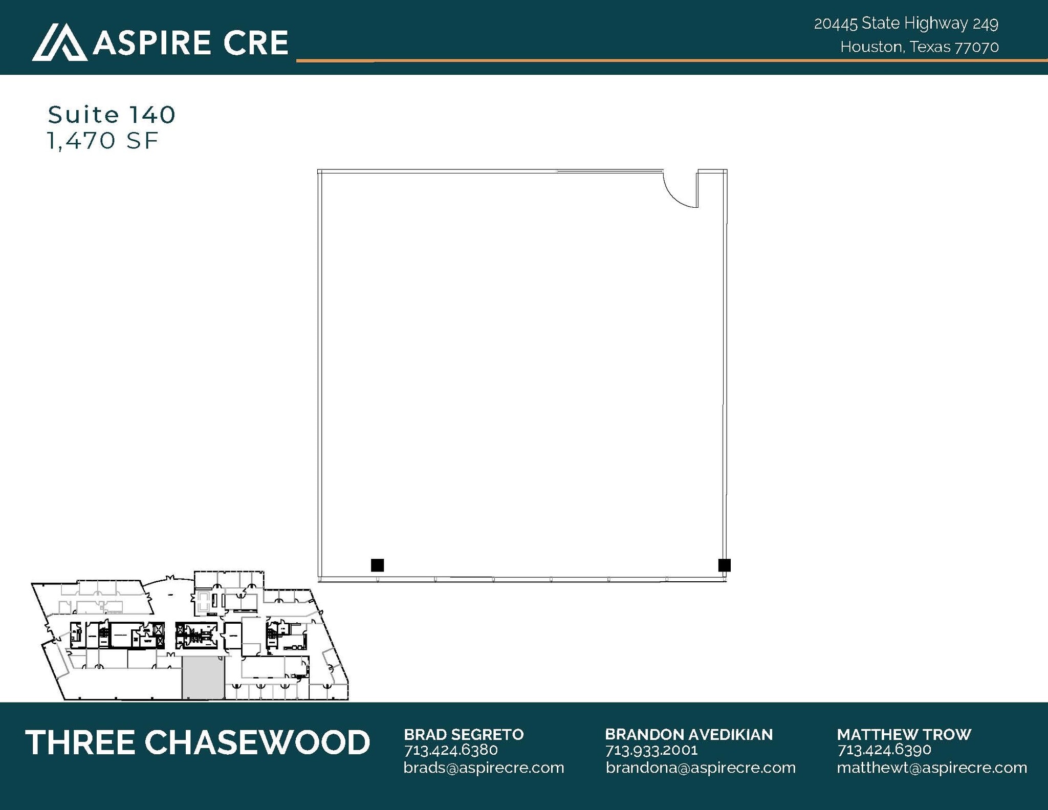 20333 State Highway 249, Houston, TX à louer Plan d’étage– Image 1 sur 1