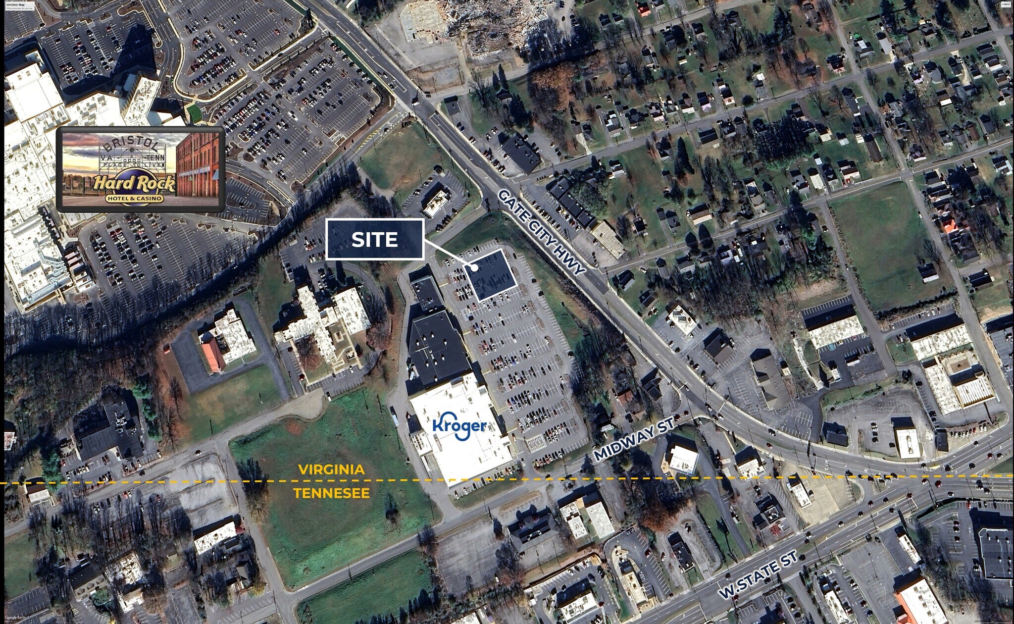 Midway St & Gate City Highway Pad Site, Bristol, VA à vendre Photo de l’immeuble– Image 1 sur 3