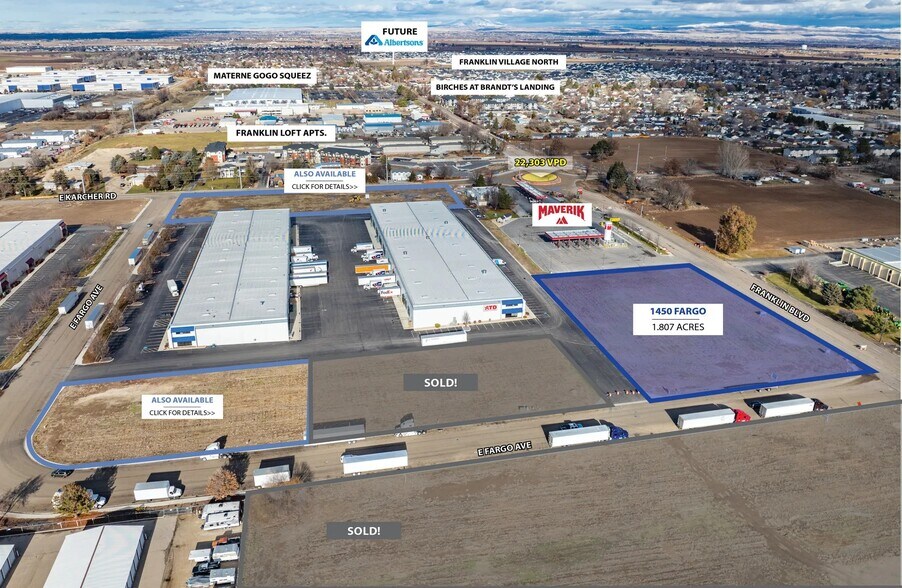 1450 E Fargo Ave, Nampa, ID à vendre - Aérien – Image 3 sur 4