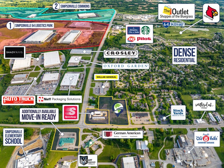 6810 Shelbyville Rd, Simpsonville, KY à louer - Aérien – Image 1 sur 9