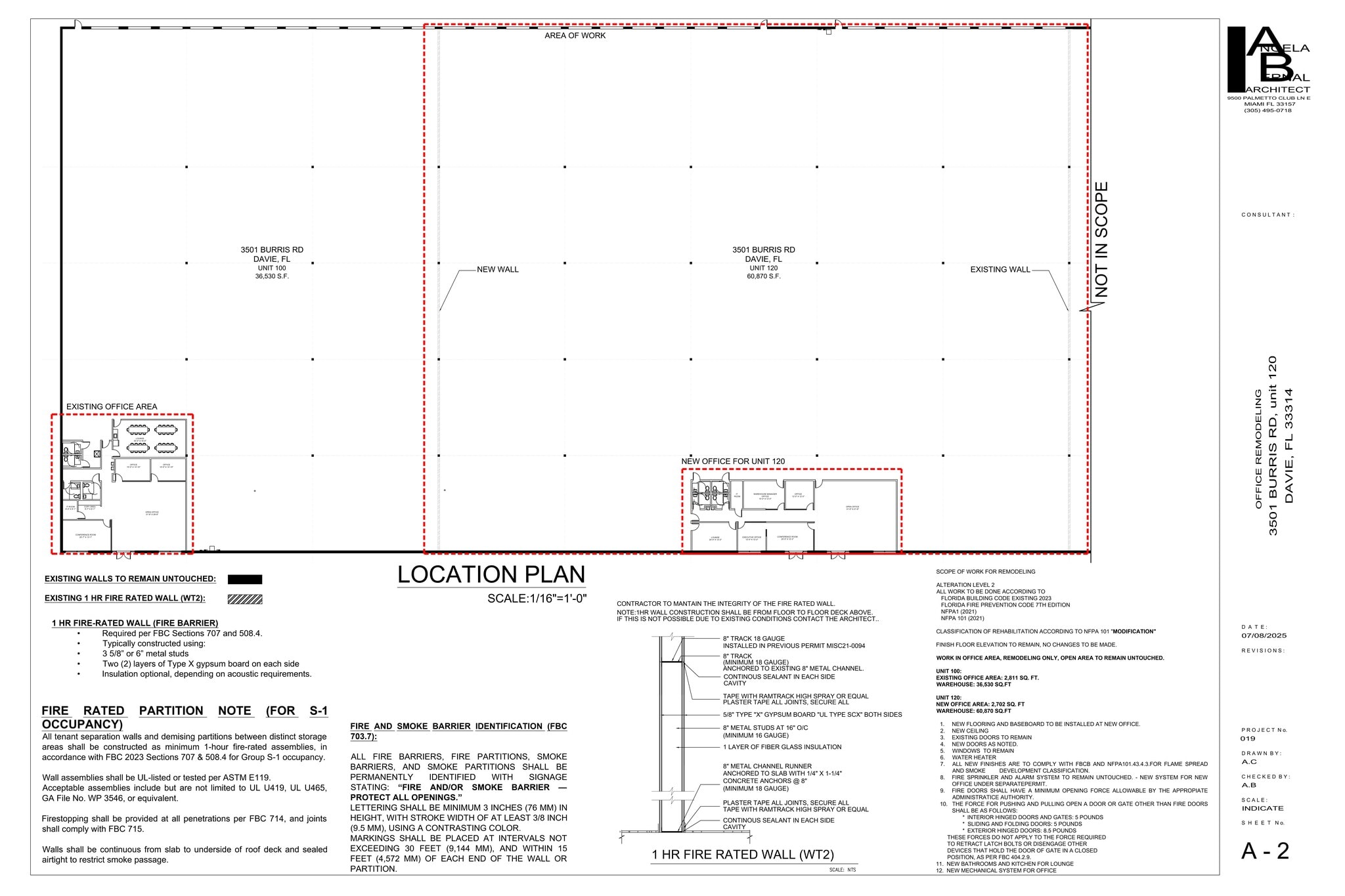3501 Burris Rd, Davie, FL à louer Plan de site– Image 1 sur 2