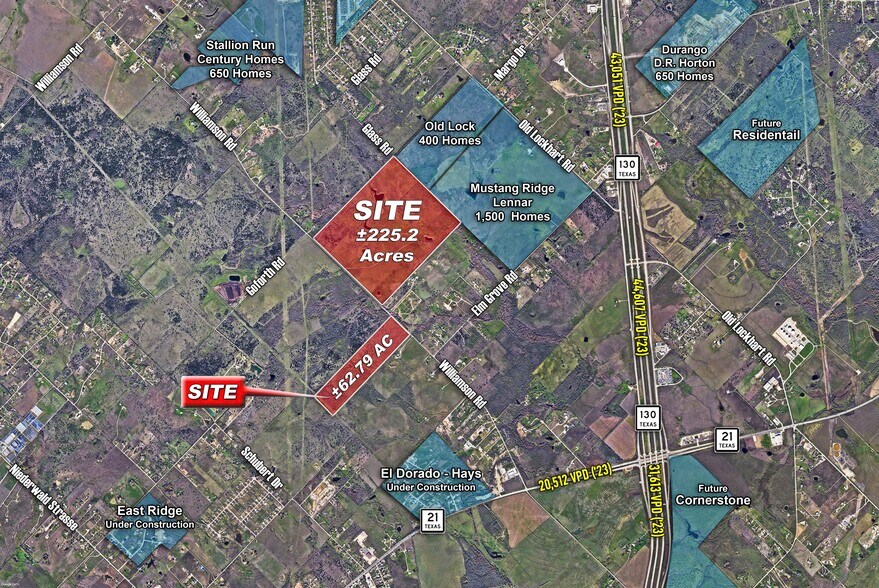 7800 Williamson Rd, Kyle, TX à vendre - Aérien – Image 2 sur 3