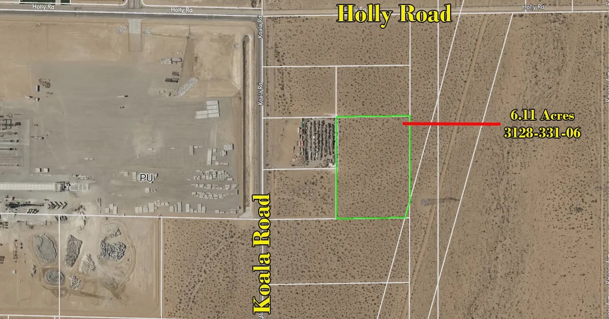 6 Parcel 06 Koala Rd, Adelanto, CA à vendre Aérien– Image 1 sur 2