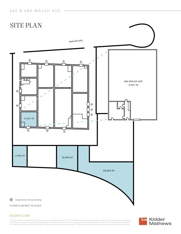 650-696 Walsh Ave, Santa Clara, CA à louer Plan de site– Image 1 sur 1