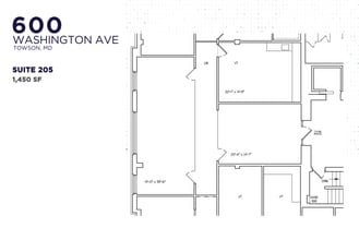 600 Washington Ave, Towson, MD à louer Plan d’étage– Image 1 sur 1