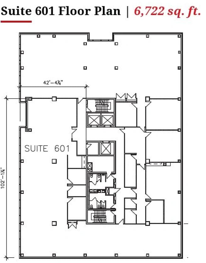200 Graham Ave, Winnipeg, MB à louer Plan d’étage– Image 1 sur 1