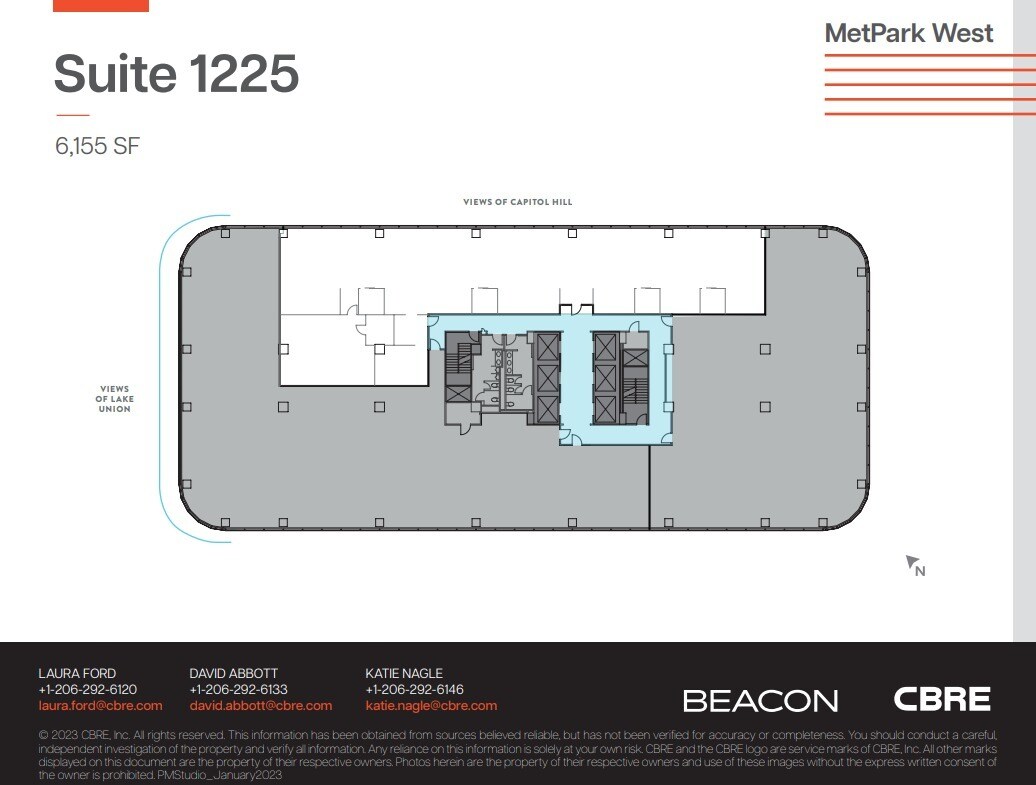 1100 Olive Way, Seattle, WA à louer Plan d’étage– Image 1 sur 1