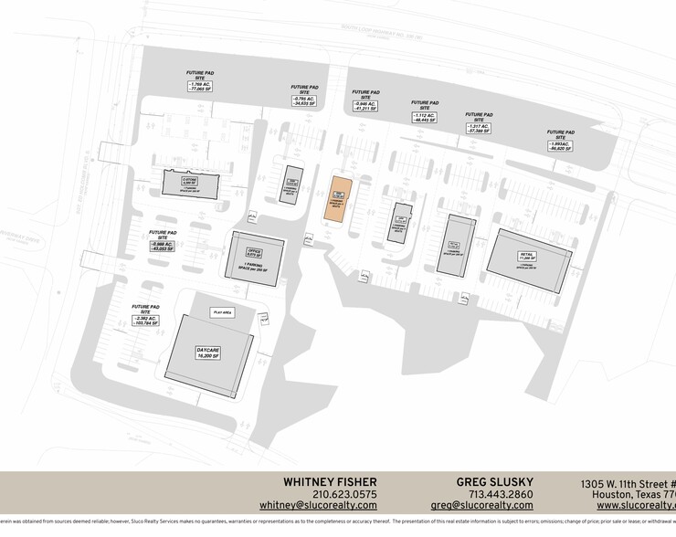 SEC of S Loop 336 & Sgt Ed Holcomb Blvd, Conroe, TX à louer - Plan de site – Image 2 sur 2
