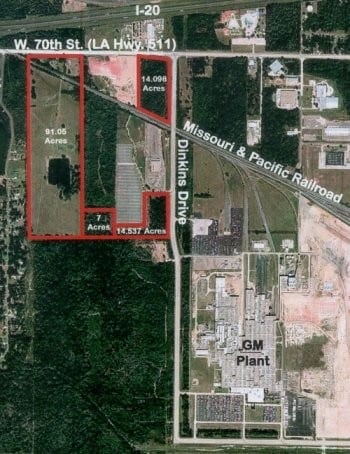 W 70th St @ dinkins dr, Shreveport, LA à vendre - Aérien – Image 3 sur 3